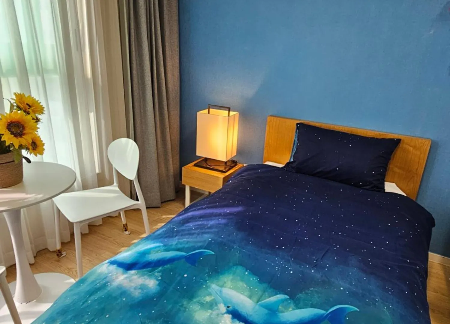 #2 Twin# 2 Minutes Run To The Sea, Close To The Sea, 5 Minutes To Club D Oasis Swimming Pool, Renewal Fresh Apartment Busan